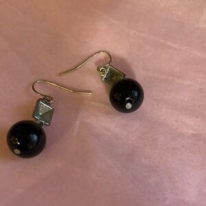 Black Bead Drop Earrings - Elegant Women’s Jewelry